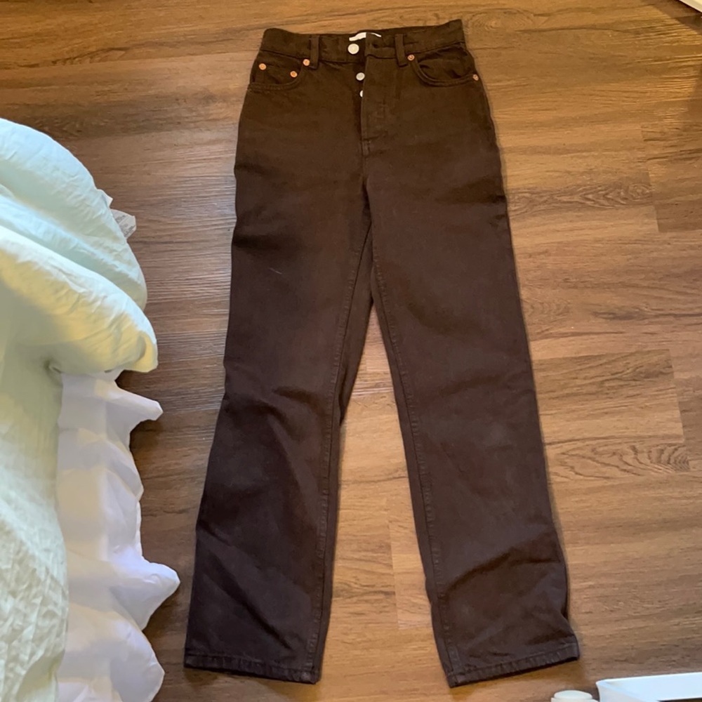 Brown skin straight jeans